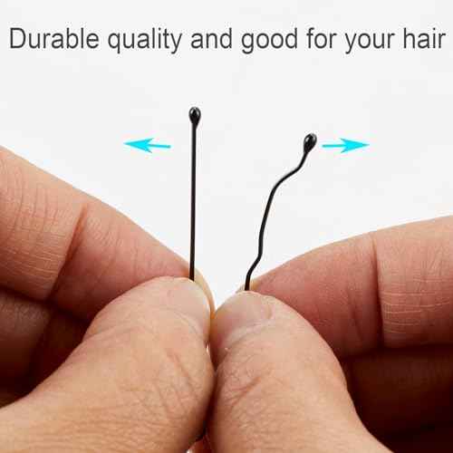 Bobby Pins - 400pcs Black Hair Pins Clips Bulk for Women - Mini Bun Pins Thin Thick for All Hairstyle Decoration - Pin Jumbo for Lady