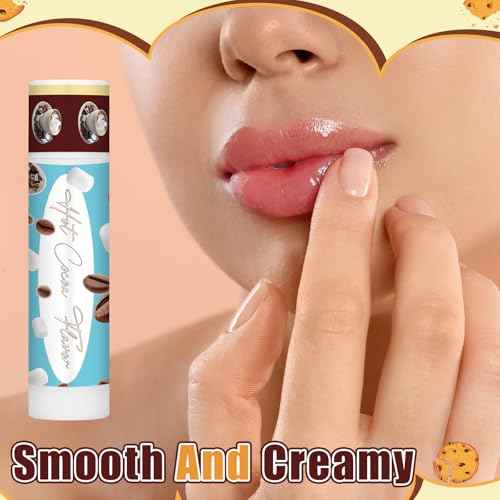100pcs Christmas Peppermint Flavor Lip Balms Gift Bulk Candy Gingebread Hot Cocoa Cookie Cinnamon Flavor Lip Balm Favor Christmas Party Gift Stocking Stuffer for Coworker Staff Employee (Cute)