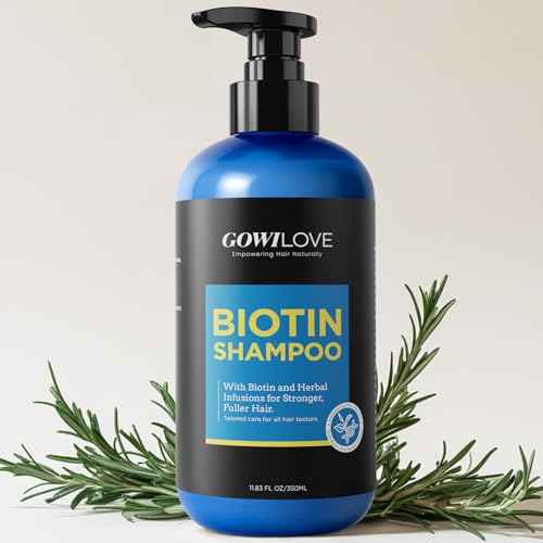 99% Pure Biotin Shampoo for 3X Thicker, Fuller Hair Growth, 80% Less Hair Loss w/Thuja Extract, Batana & Noni Fruit Oil Hair Care for Deep Nourishing,Rosemary Dandruff Treatment for Men Women,11.83oz