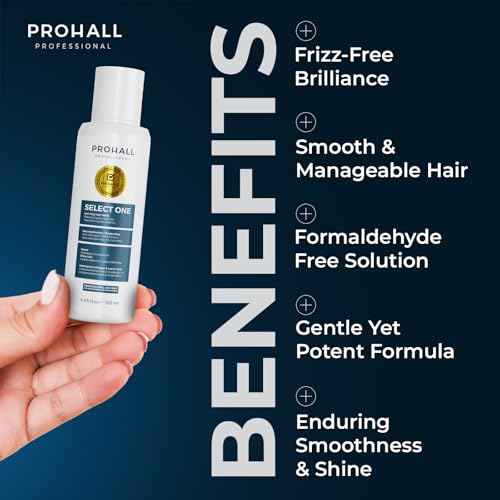 Brazilian Keratin Treatment Blowout Complex-PROHALL SELECT ONE 4.05 oz-Formaldehyde Free Keratin Hair Treatment at Home-Queratina Brasile?a Keratina Para Alisar el Pelo Sin Formol-Off White
