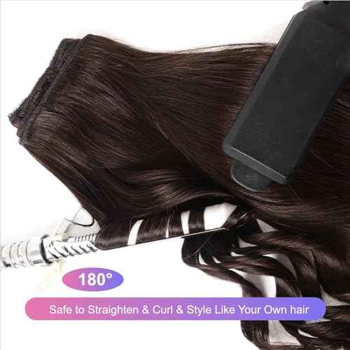 Honsoo Hair Extensions Clip Ins Real Human Hair Medium Brown Fading To Honey Blonde 100g 12in 7pcs Full End Stunning Soft Shine Hair Extensions