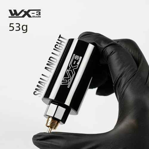 Dragoart WX-3 Plus 1450mAh Wireless Tattoo Power Supply for Tattoo Machine, 5-12V Ring Switch, LED Digital Display Battery Pack