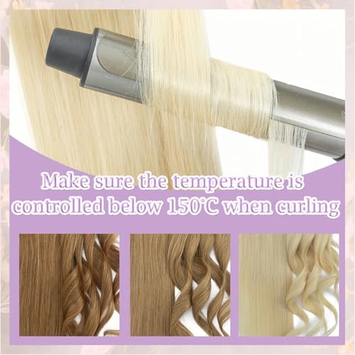 Clip In Hair Extensions Real Human Hair, Remy Human Hair Extensions 12PCS Long Soft Natural Hair piece 14-28 Inch Straight Hair Extension for Women(180g-250g 60# Platinum Blonde)