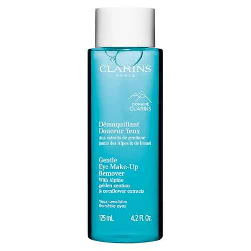 Clarins Gentle Eye Make-Up Remover | Removes Light To Medium Eye Make-Up | Cleanses, Soothes and Softens | Conditions Lashes | Oil-Free | Ophthalmologist Tested | All Skin Types | 4.2 Fluid Ounces