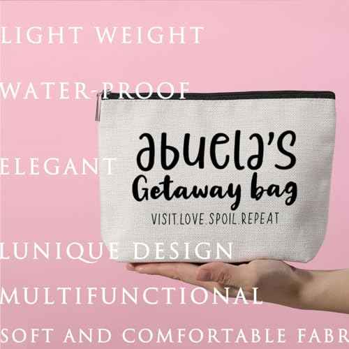 Grandma Gifts Abuela Gifts Makeup Bag Gifts for Grandma Travel Toiletry Bag Cosmetic Bag Mothers Day Christmas Retirement Grandmothers Day Gifts Grandma Birthday Gifts for Women Grandmother Grammy