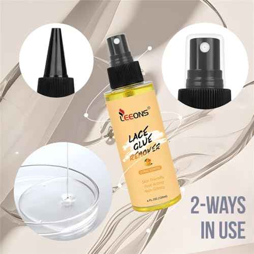 4OZ/120ML Tape Lace Remover Fast Acting/Bond Release Spray/Residue Removal Solution for Lace Wigs, Extensions, Hair Systems Tape & Lace Glue Remover NO Harsh Solvents, Harmful Fumes