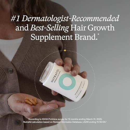Nutrafol Women's Balance Hair Growth Supplements, Ages 45 and Up, Clinically Proven for Visibly Thicker Hair and Scalp Coverage in 3-6 Months, Dermatologist Recommended - 1 Month Supply Refill Pouch