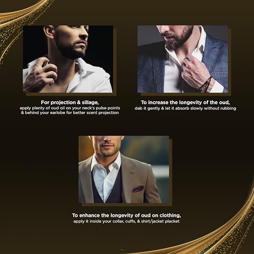 Modern Oud Perfume for Men - Arabian Eau De Parfum, 100mL (3.34 Fl oz) Perfumes Arabes Para Hombres, Long Lasting Perfume with Oud, Sandalwood, Cardamom, Amber & Lavender, Ideal Gift for Him