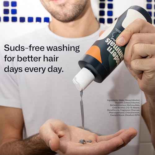 Modern Mammals Men's Hydrating Shampoo | Non Drying I Damage-Free | Sulfate Free I Enhances Natural Hair Volume I Lather Free, Cleansing, 2-in-1 Cowash I Barber Recommended I 8oz bottle