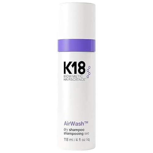 K18 AirWash¢â Dry Shampoo, Non-Aerosol, Balances Scalp & Controls Excess Oil Production