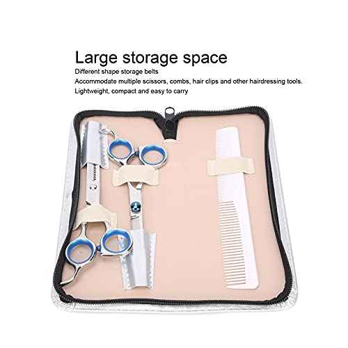 PU Leather Scissors Pouch, Hair Stylist Scissor Holder Pouch Cases for Hairdressers, Salon Tools Holster Bag, Portable Barber Shears Holder to Store & Better Protection of Hairdressing Tools
