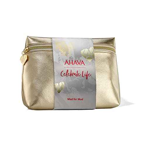 AHAVA Mad For Mud Gift Set - Includes Essential Day Moisturizer 1.7 Fl.Oz, Purifying Mud Mask 3.4 Fl.Oz & Mineral Hand Cream 1.3 Fl.Oz, Enriched with Exclusive Dead Sea Osmoter