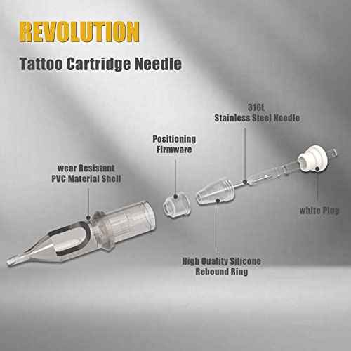 EZ Tattoo Machine Kit, Professional Rotary Tattoo Gun Kit Complete Cartridge Pen with Case for Beginners Power Supply