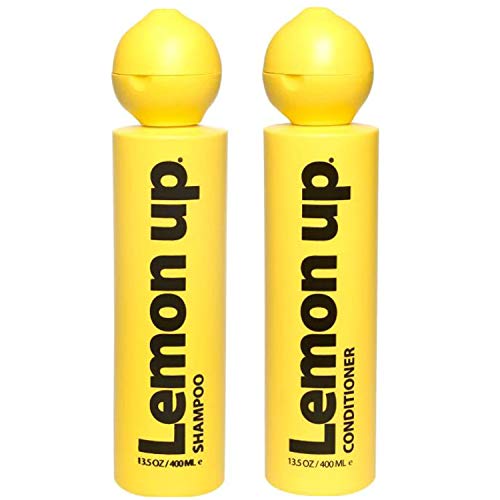 L E M O N Limited Edition Lemon Scented Hair Care Shampoo & Conditioner Set, Hydrating, Helps Control Oil and Add Shine to Dry Hair, 13.5 oz Bottles (Set of 2)