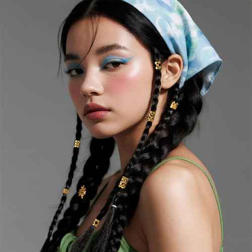 220 Pcs Gold Hair Jewelry for Braids Dreadlock Locs Accessories Metal Hair Clips for Women Girls Adjustable Cuffs Brading Clips Hair Rings Decoration (Gold)