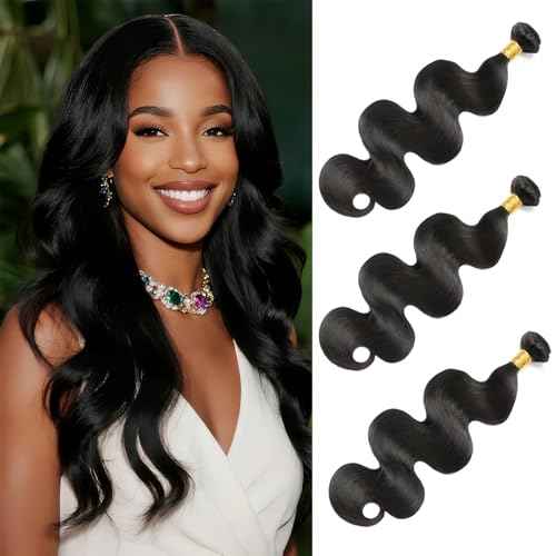 Light Brown Human Hair Bundles Deep Wave 16 18 20 Inch Brazilian Virgin Hair Double Weft Wet and Wavy No Tangle Hair Extensions for Black Women 3 Bundles