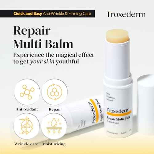 Repair Multi Stick ? Portable Korean Skincare Stick with Shea Butter, Sunflower Seed Oil, Troxerutin & Adenosine, Moisturizing Care for On-the-Go Use, 0.35oz (10g)