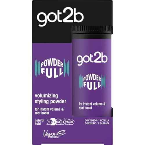 Got2B Schwarzkopf Powder'ful Unisex Root Hair Styling Powder, For Instant Volume and Root Boost, Vegan, 10g