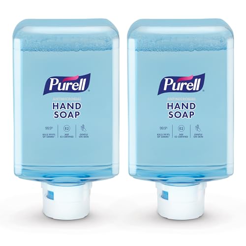 PURELL Foaming Hand Soap, Fragrance Free, E2 Certified, 1200 mL Refill for PURELL ES10 Automatic Soap Dispenser (Pack of 2) ? 8383-02