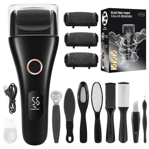 Electric Callus Remover for Feet Rechargeable - 3-Speed Adjustable Electronic Foot Filer, Effortless Smooth Feet from Hard Cracked Dry Dead Skin at Home - Christmas Gifts for Women Men