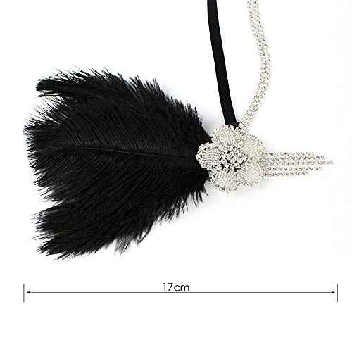 STIOEDYUAN 1920s Vintage Hairband Old Hollywood Glam Headpiece Great Gatsby Flapper Headband Elegant Crystal Rhinestone
