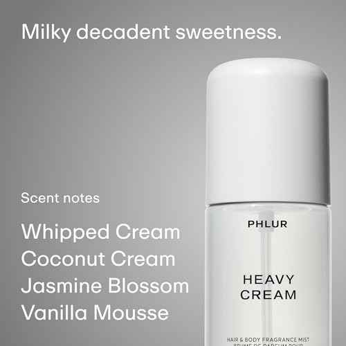 PHLUR Decadent Layering Set - Travel Size Body Mist Gift Set - Vanilla Smoke, Vanilla Skin, & Heavy Cream - Travel Size Hair and Body Fragrance Mist Trio (3 x 3 fl oz)