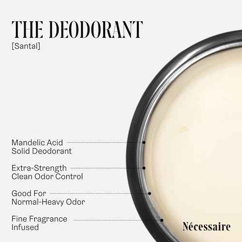 N?cessaire Body Essentials - Skin Care Gift Set For Women + Men - Travel-Size Body Wash, Body Lotion + Deodorant | Dermatologist-Tested. Hypoallergenic | Vegan | Aluminum-Free Deodorant (Santal)