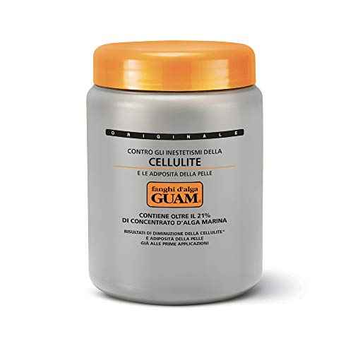 Guam Anti Cellulite Seaweed Wrap ORIGINAL FORMULA | Skin Tightening Cellulite Treatment For Thighs And Legs Inches Reduction - Hot Mud Thigh Wraps For Cellulite Removal, 1KG Beauty