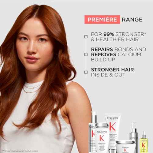 Kerastase Premiere Anti-Frizz Hair Repair Serum For Breakage & All Damaged Hair Types - Intense Bond Repair & Strengthening, Smooths with Frizz Control