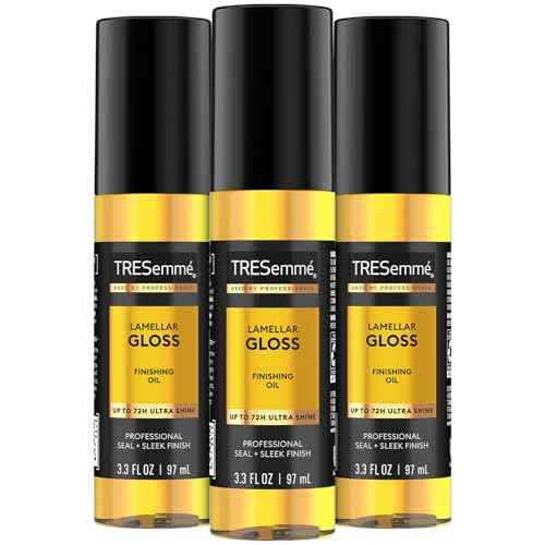 TRESemm? Finishing Hair Oil, Lamellar Gloss 3-Pack ? Hair Smoothing Products for Glossy Hair, Sleek Looks & Frizz Control, 3.3 Oz Ea