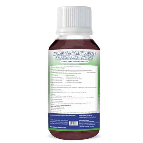 HYDROLYZED KERATIN PROTEIN Liquid - 60 ml | For Hairs | 2 FL Oz | DIY Ingredient | Hair Strengthens & Protects ? Reduces Damage ? Fight Fizz ? Softens ? Moisturizes ? Increases Density