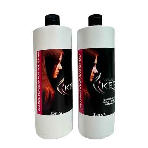 Brazilian HAIR SURGERY reatment Hair Liss Kit 32oz/960ml - At Home Keratin Treatment Smoothing and Straightening - Keratina para Alisar el Pelo - For All Hair Types Cirugia Capilar para el cabello