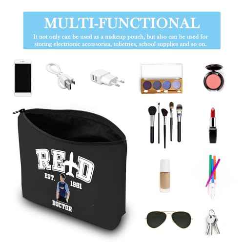 GJTIM TV Show Cosmetic Makeup Bag Docotr Character Fan Gift Doctor Gift Doctor Zipper Pouch(Doctor1981 Bag)