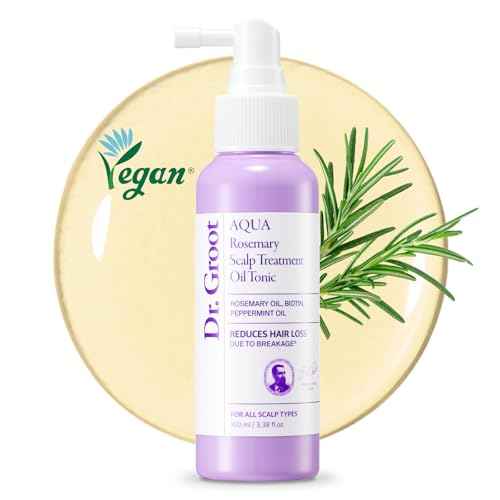 Dr.groot Rosemary Mint Oil Tonic for Hair Growth with Biotin, Hyaluronic Acid, Thickening & Scalp Nourishing. Korean Haircare. Sulfate-Free, Silicon-Free, Paraben-Free (3.38 fl oz/ 100ml)