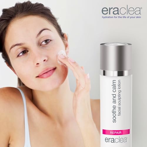eraclea Soothe and Calm Facial Sculpting Lotion, Hydrating Lymphatic Drainage Cream for Anti-Puffiness with Niacinamide, Arnica and Hyaluronic Acid for Hydrated, Firmer Skin(1 fl oz)