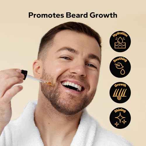 Beard Oil (3 Pack, 90ml), Beard Growth & Conditioning Oil for Men, Hydrating Beard Moisturizer for Grooming & Care, Sandalwood, Cedarwood, Sweet Orange Scents