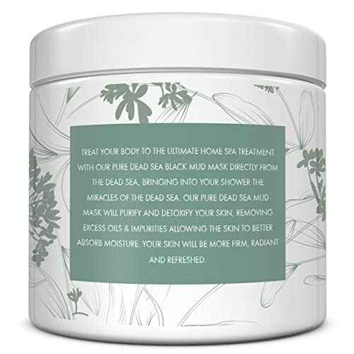 Esna Organics Dead Sea Black Mud Mask - 16oz