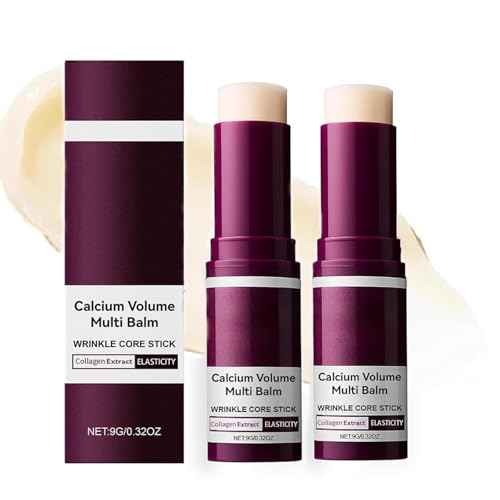 2Pcs Calcium Multi Balm Stick,Cemenrete Calcium Volume Multi Balm, Anti Wrinkle