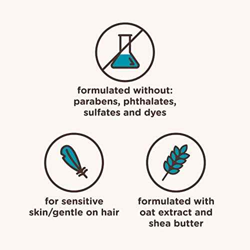 Aveeno Kids Curly Hair Conditioner, Hydrating Conditioner, Kids Curly Hair Products, Oat Extract & Shea Butter, Gentle Scent, 12 fl. oz (Pack of 1)