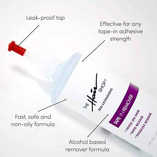 X10 Pro-Tools Tape-in Remover by The Hair Shop, Professional Salon Quality Tape-in Skinweft Smart Tabs Formula, Precision Bottle, Safe & Alcohol-Based