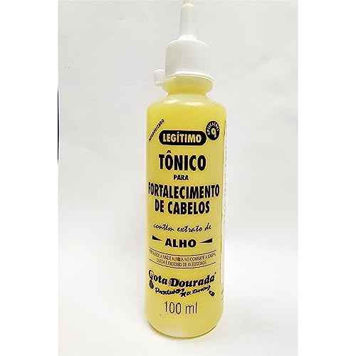 Gota Dourada Extraordinario Tonico para Fortalecimento de cabelos (hair tonic with garlic extract) Pack of 04, 100ml
