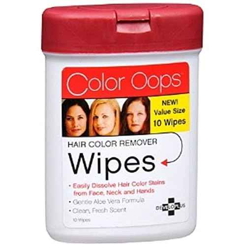 Color Oops Hair Color Remover Wipes 10 ea (Pack of 7)