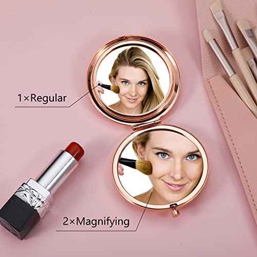 Sister Birthday Compact Mirror Gift Best Sister Gifts from Friend Sister Brother Classmate Makeup Mirror for Women Her Friendship Gift Wedding Valentines Day Graduation Thanksgiving Christmas