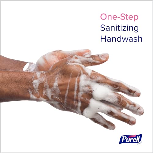 PURELL Foaming Hand Soap, Fragrance Free, E2 Certified, 1200 mL Refill for PURELL ES10 Automatic Soap Dispenser (Pack of 2) ? 8383-02