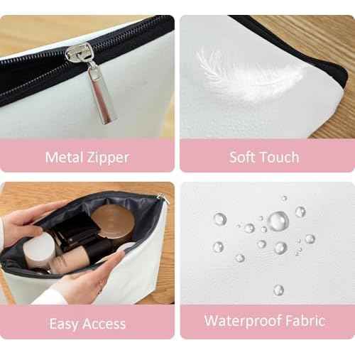 Dachshund Dog Makeup Bags,Wiener Dog gifts Leather Cosmetic Bag Zipper Pouch for Teen Girls Women,Dogs Themed Gifts Travel Organizer Zipper Pouch