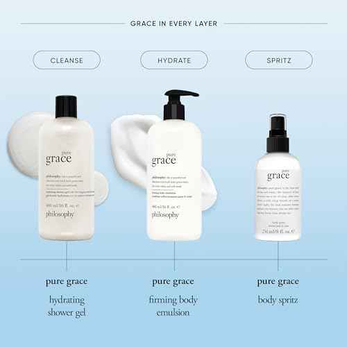 philosophy pure grace - crisp & clean women's perfume - with notes of water lily, leafy greens & musk - long lasting fragrance