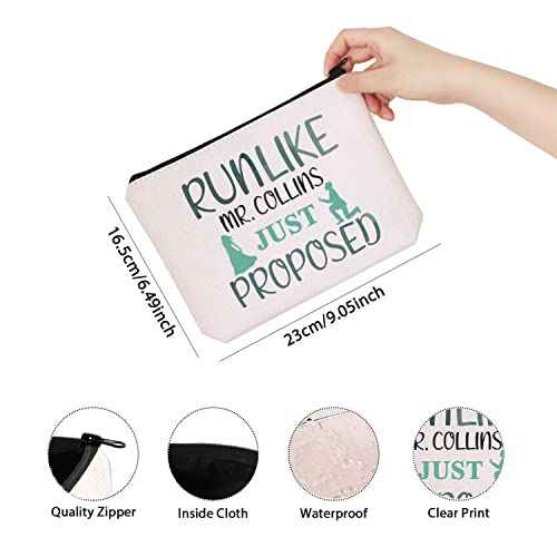 TSOTMO Book Fans Gift Book Lover Gift Movie Lover Gift Just Proposed Zipper Pouch Makeup Bag(proposed)