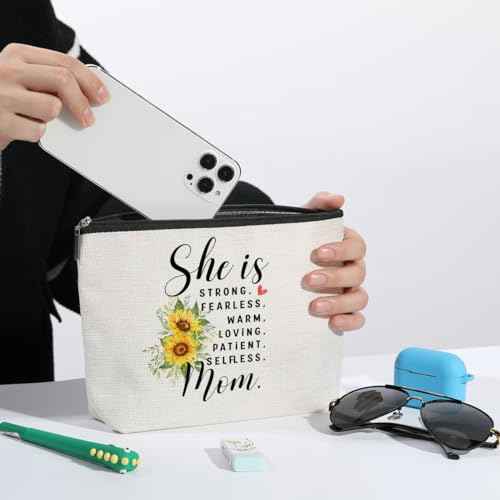 ZHAMEN Mom Gifts Mom Makeup Bag New Mom Gifts Mom Gifts from Daughters Sons Best Mom Gifts Mother Gifts Appreciation Gifts for Women Female Her Mommy Mam Retirement Birthday Christmas Mothers Day