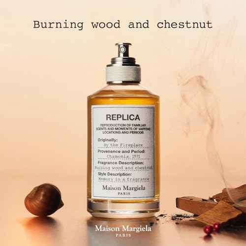 Maison Margiela - Replica - By the Fireplace Eau de Toilette - Warm & Spicy Fragrance - With Chestnut, Wood & Vanilla