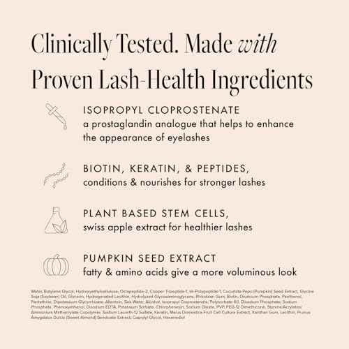 Borboleta Lash Serum, Eyelash Serum for Longer, Thicker, and Fuller Looking Natural Eyelashes, (Full Size, 3 Month Supply)